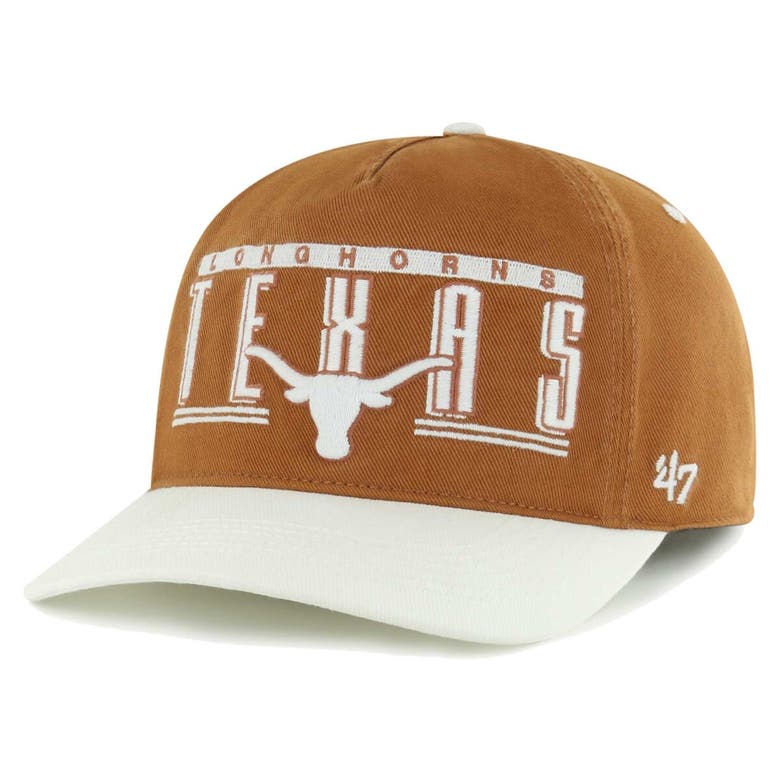 Shop 47 ' Texas Orange Texas Longhorns Double Header Hitch Adjustable Hat In Burnt Orange