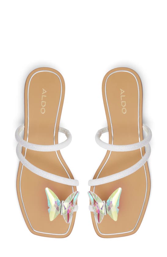 Shop Aldo Garberia Crystal Butterfly Sandal In Metallic Multi