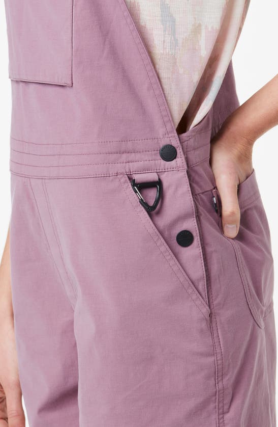 Shop Picture Organic Clothing Foday Water Resistant Short Overalls In Grapeade