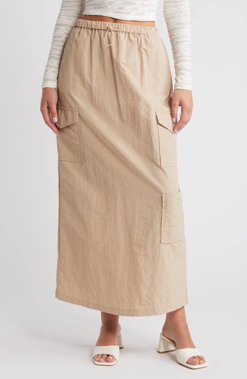 Shop Something New Alicia Parachute Maxi Skirt In Brazzilian Sand