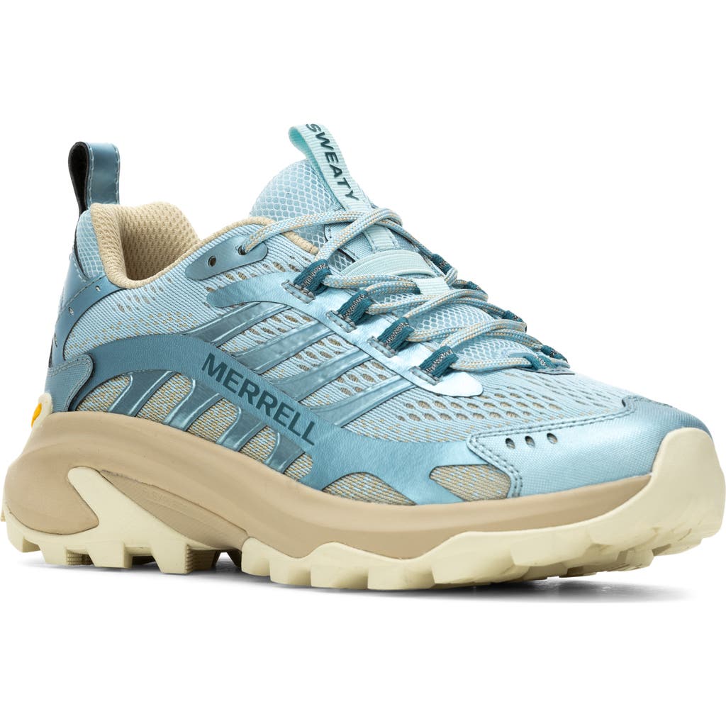 Merrell Moab Speed 2 Low Top Hiking Shoe In Breeze Blue