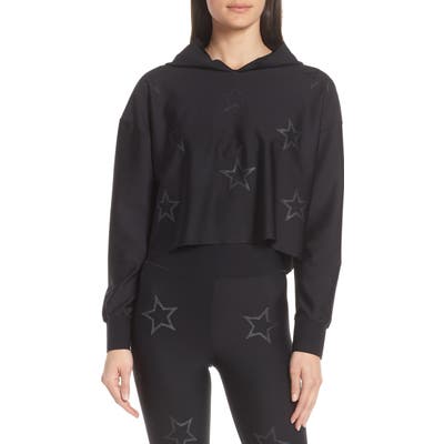Ultracor Super Drop Crop Hoodie, Black