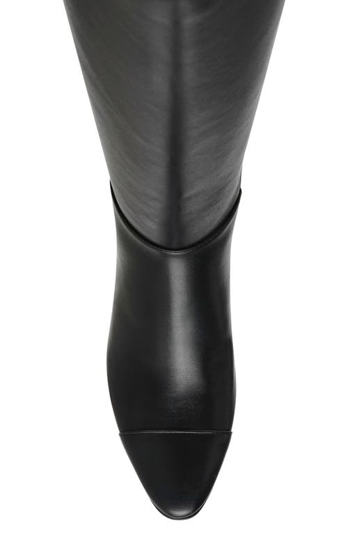 Anne Klein Serafina Cap Toe Tall Boot In Black