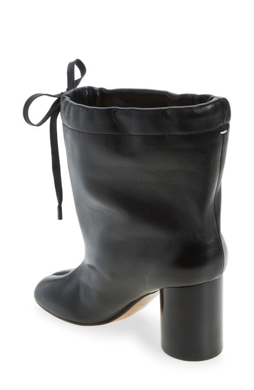 Shop Maison Margiela Drawstring Tabi Bootie In Black