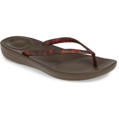 Fitflop Iqushion Flip Flop, Brown