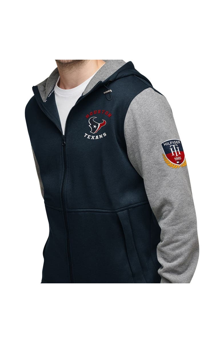 Tommy Hilfiger Men's Tommy Hilfiger Navy/Charcoal Houston Texans Color Full-Zip Hoodie Nordstrom