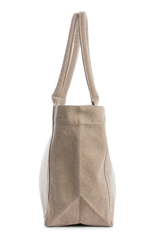 Isabel Marant Yenky Zipped Embroidered Logo Canvas Tote In Beige