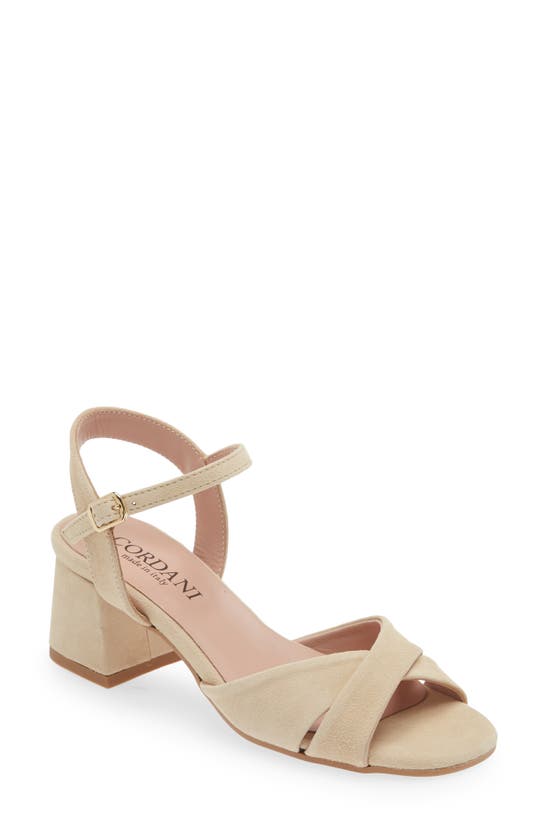 Cordani Ilaria Block Heel Sandal In Visone Suede