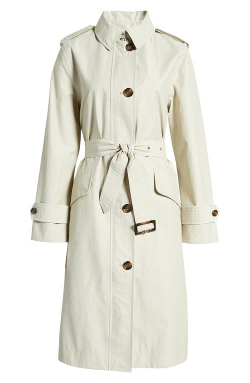 Barbour Camilla Waterproof Trench Coat In Mist/ Classic