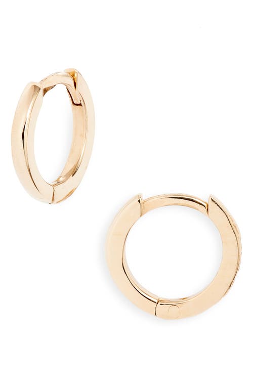 Shop Anzie Classique Clicker Huggie Hoop Earrings In Gold