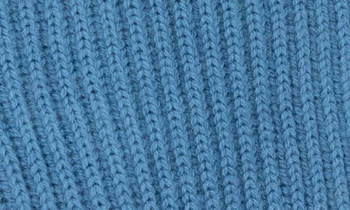 Portolano Ribbed Merino Wool Gloves In Capri Blue