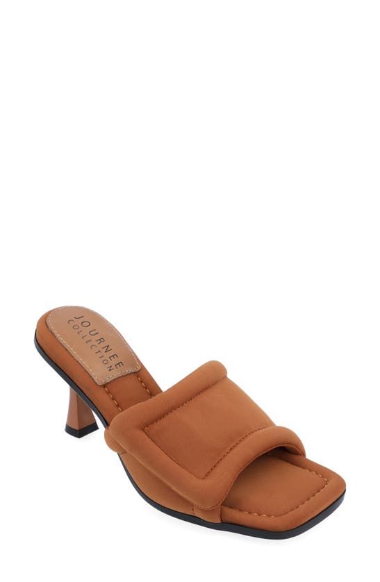 Journee Collection Addriel Slide Sandal In Tan