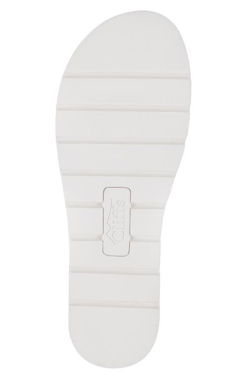 Shop Cliffs By White Mountain Truly Slide Sneaker In White/smooth