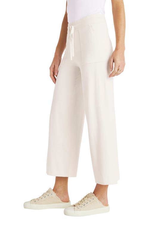 Splendid Veronica Wide Leg Sweater Pants In Moonstone