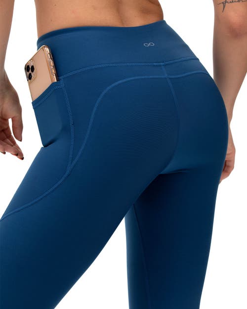 Rebody Active Phoenix Fleece Pocket Legging In Poseidon Blue