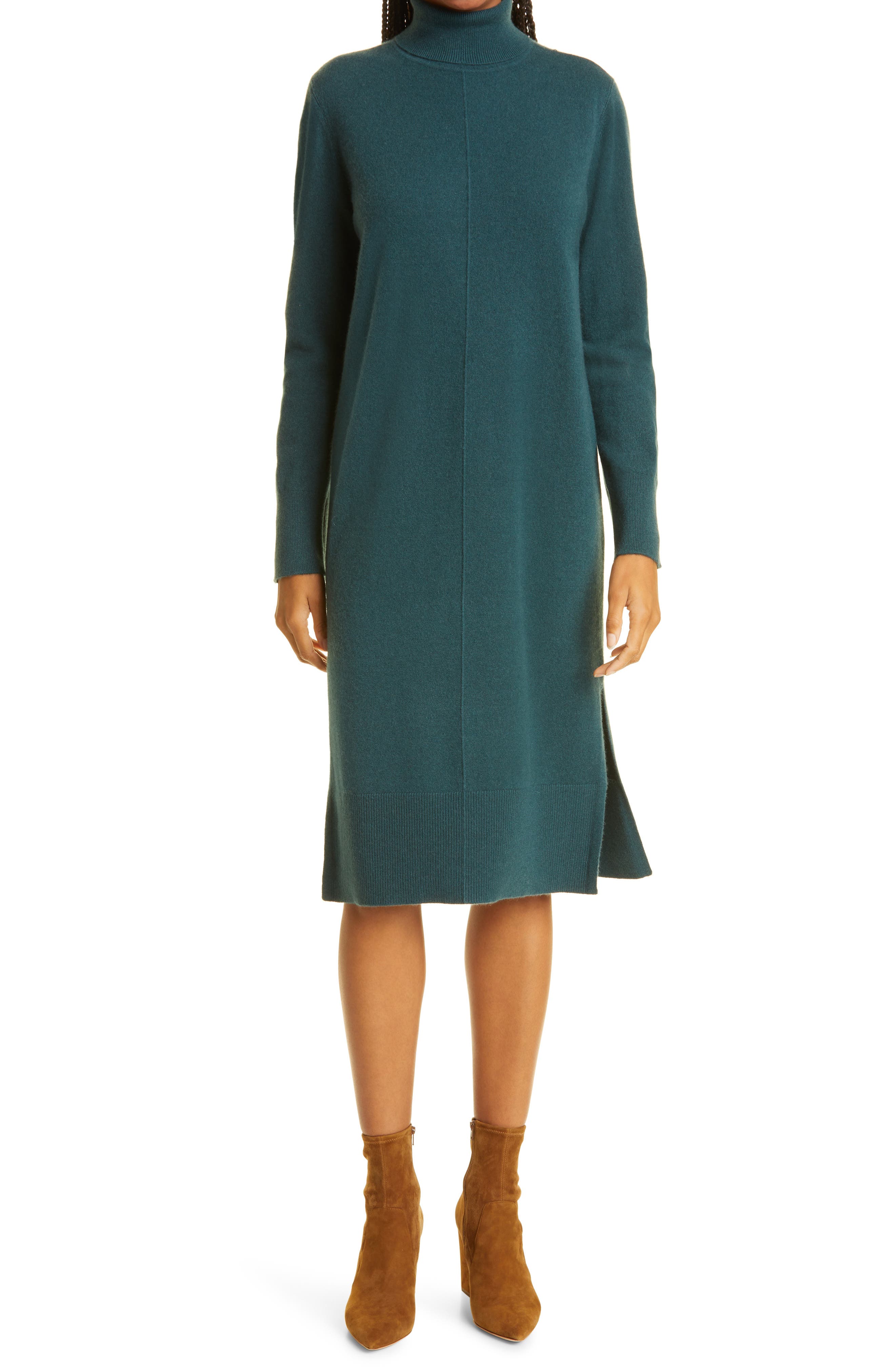 cashmere turtleneck dress