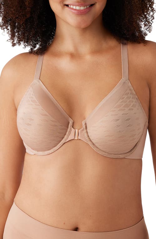 Wacoal Elevated Allure Underwire Front Close Racerback Bra In Roebuck