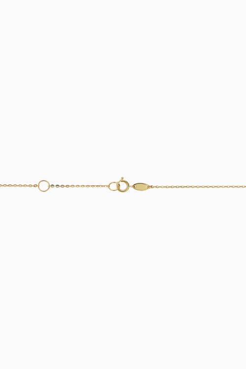 ORADINA ORADINA 10K GOLD BROOKLYN BAR PENDANT NECKLACE