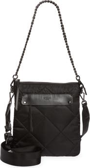 MZ Wallace Black Quilted Madison Flat Crossbody