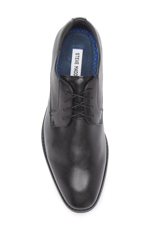 Steve Madden Solomo Textuerd Derby In Black