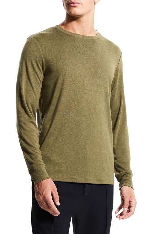 Theory Essential Anemone Long Sleeve T-Shirt in Dark Olive at Nordstrom, Size Large