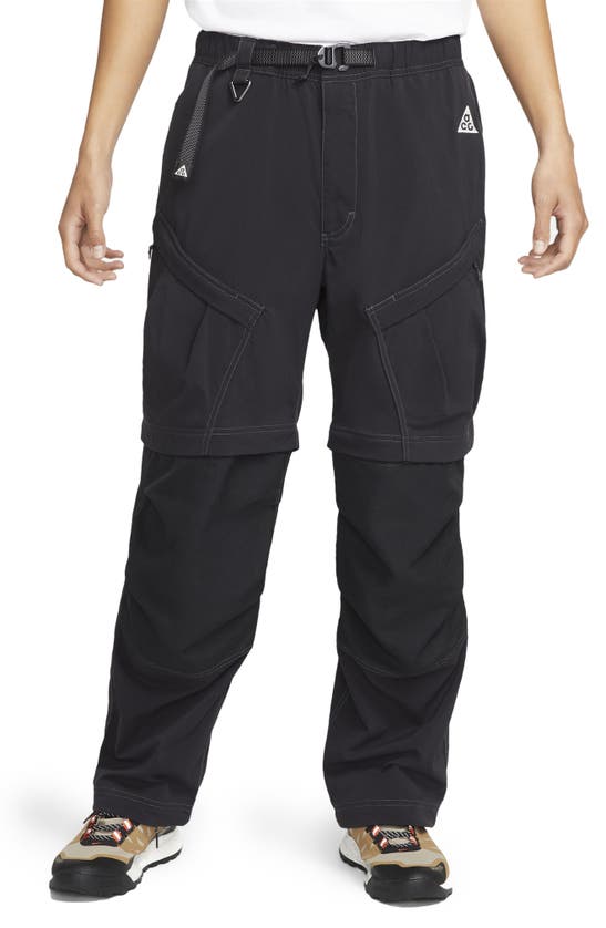 Nike Acg Smith Summit Convertible Cargo Pants In Black/ Black/ Summit White