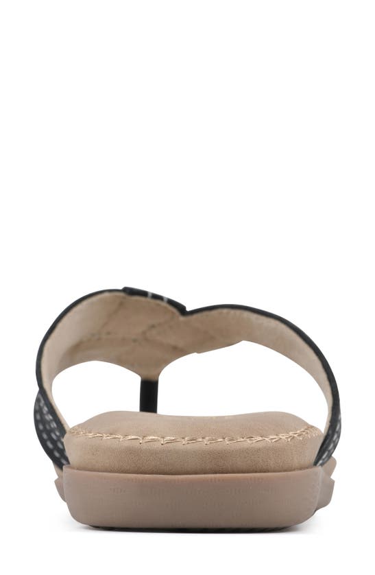 Cliffs By White Mountain Fateful Flip Flop In Black/ Nubuck