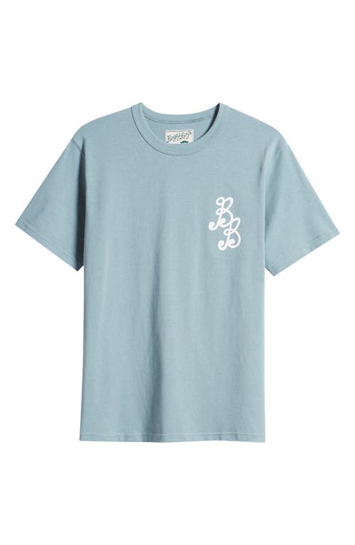 Shop Bogey Boys Essential Cotton Logo T-shirt In Bogey Blue