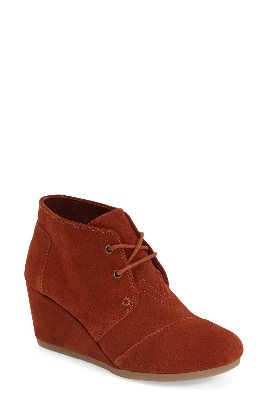 toms desert wedge bootie