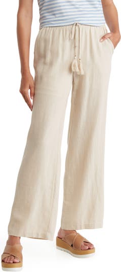 Ellen Tracy Womens Stretch Comfort Waist Pants, Flax, Large