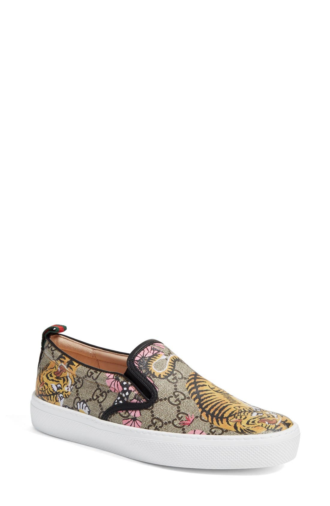 gucci tiger slip ons