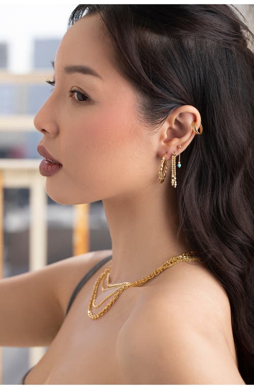 Bony Levy 14k Gold Beaded Drop Earrings In 14k Yellow Gold