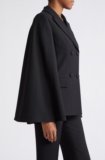 Crepe 2025 cape blazer