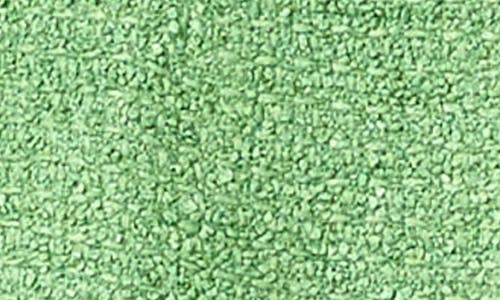 Endless Rose Tweed Button Trim Split Top In Green