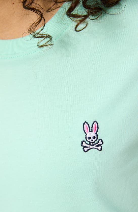 Shop Psycho Bunny Kids' Classic Pima Cotton Crewneck T-shirt In Beach Glass