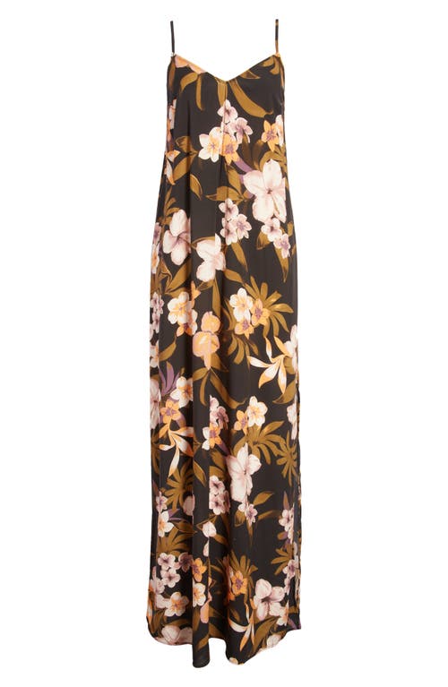 Maaji Floral Cover-Up Slipdress in Black