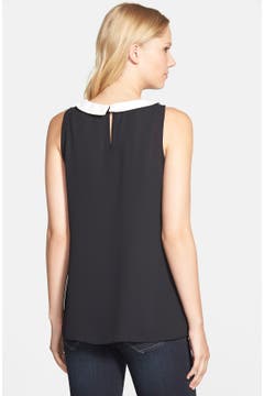 Vince Camuto Collared Sleeveless Blouse | Nordstrom
