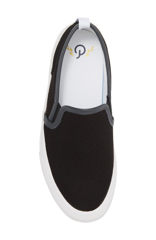 Shop Official Program Canvas Slip-on Sneaker In Black/white