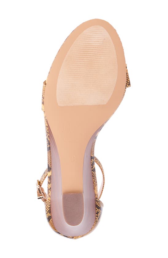 Shop New York And Company Sharona Wedge Sandal In Yellow