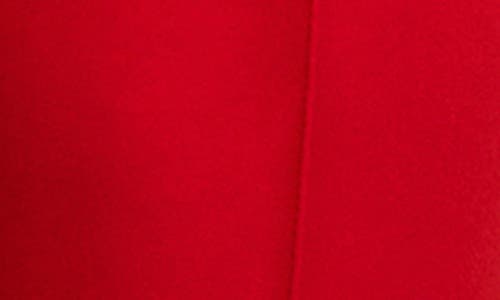 Mango Decorative Seam Stretch Straight Leg Pants In Red