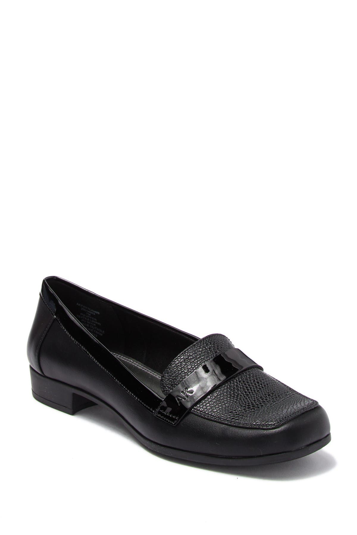 anne klein patent leather loafers