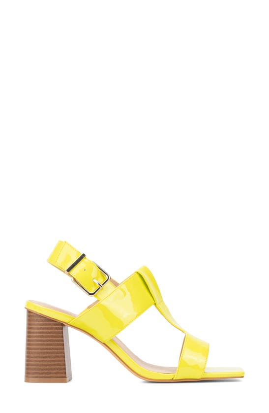 Fashion To Figure Women's Toni Wide Width Heels Sandals In Limeade