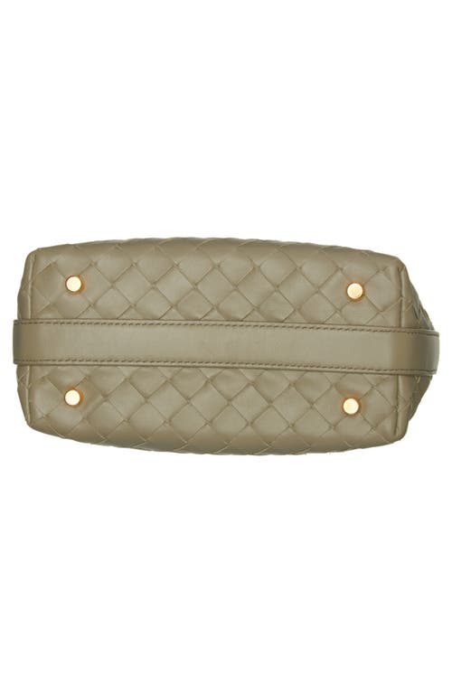 Bottega Veneta Mini Wallace Intrecciato Leather Shoulder Bag In 2355 Pinecone-gold