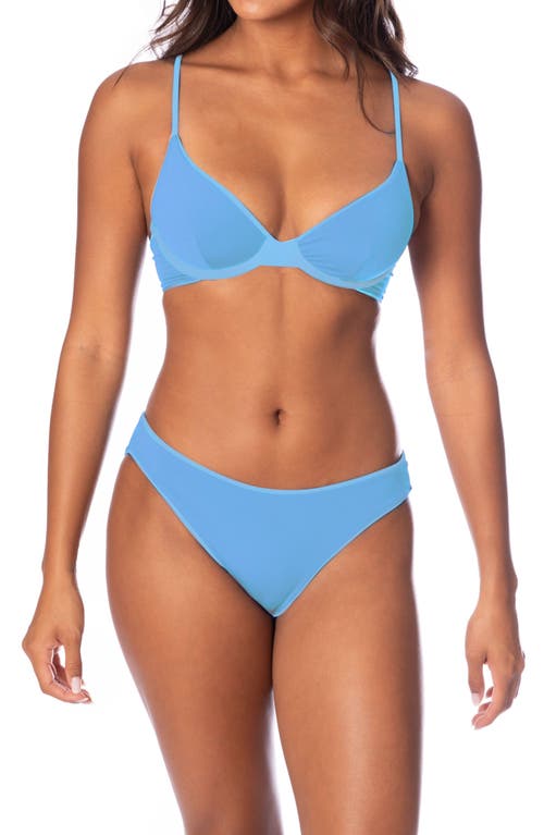 Maaji Stone Blue Sublimity Reversible Bikini Bottoms In Blue