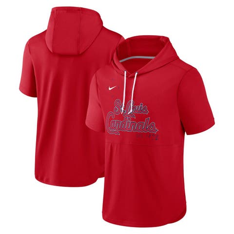 Cincinnati Reds Nike Authentic Collection Dry Flux Performance Quarter-Zip  Short Sleeve Hoodie - Heathered Charcoal/Black