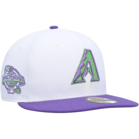 Men's Arizona Diamondbacks New Era Purple Turn Back the Clock Throwback Low  Profile 59FIFTY Fitted Hat