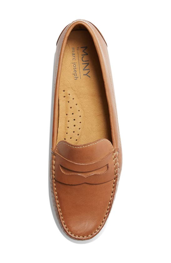 Marc Joseph New York Naples Penny Loafer In Tan Napa