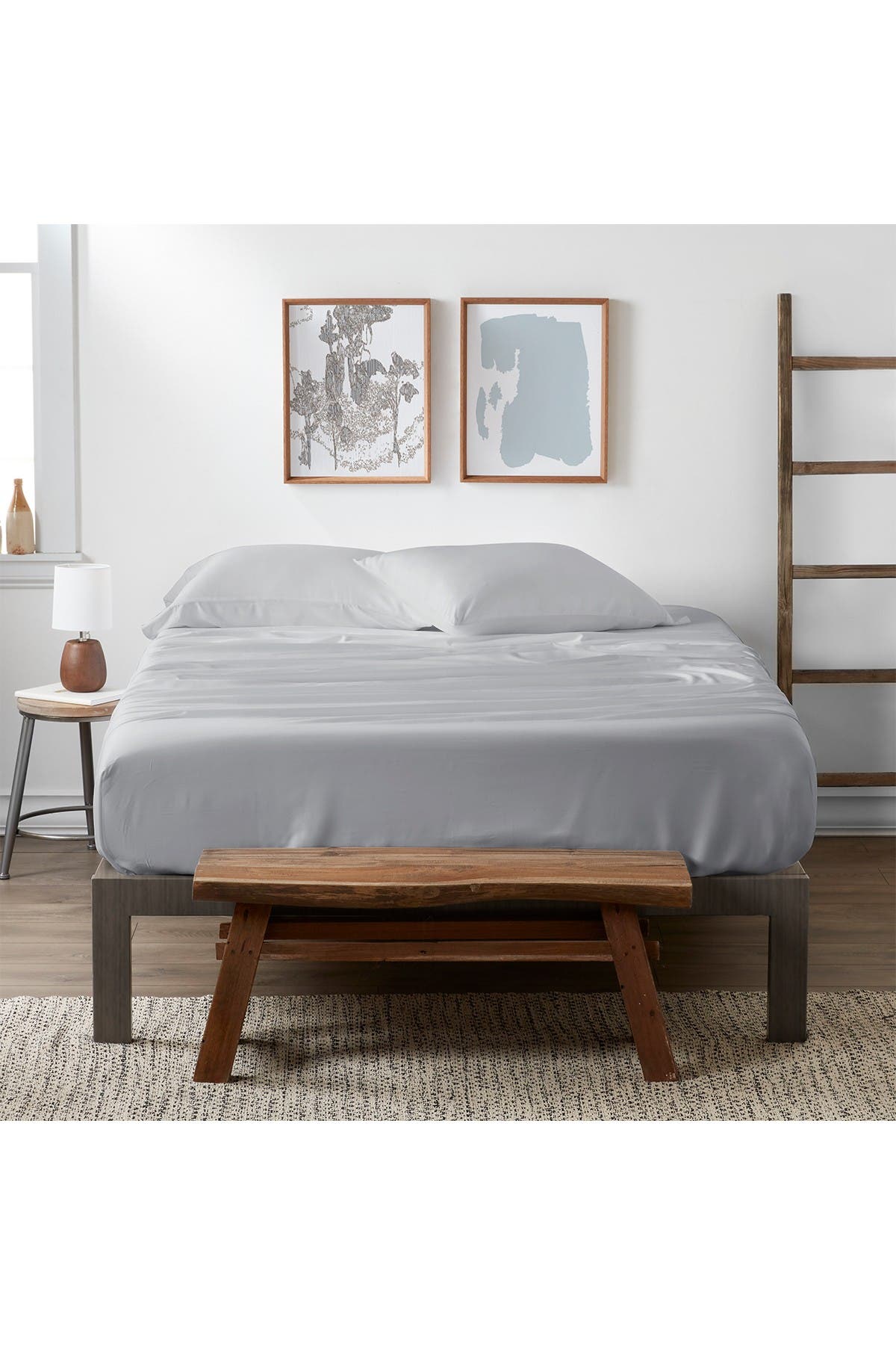 Ienjoy Home Home Spun Premium 4-piece Luxury Bed Light Gray Sheet Set In Light/pastel Grey5