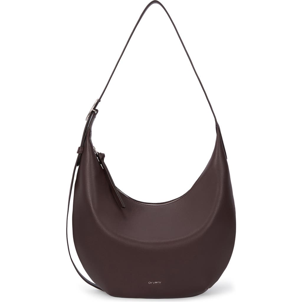 ORYANY ORYANY CRESCENT LEATHER SHOULDER BAG