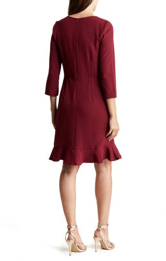 Donna Ricco Ruffle Hem Sheath Dress Nordstromrack